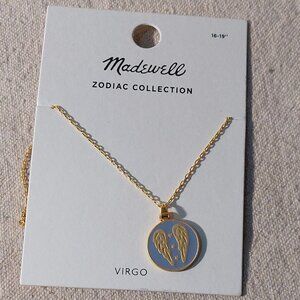 Madewell Gold Tone Metal Zodiac Collection: Virgo Necklace O/S